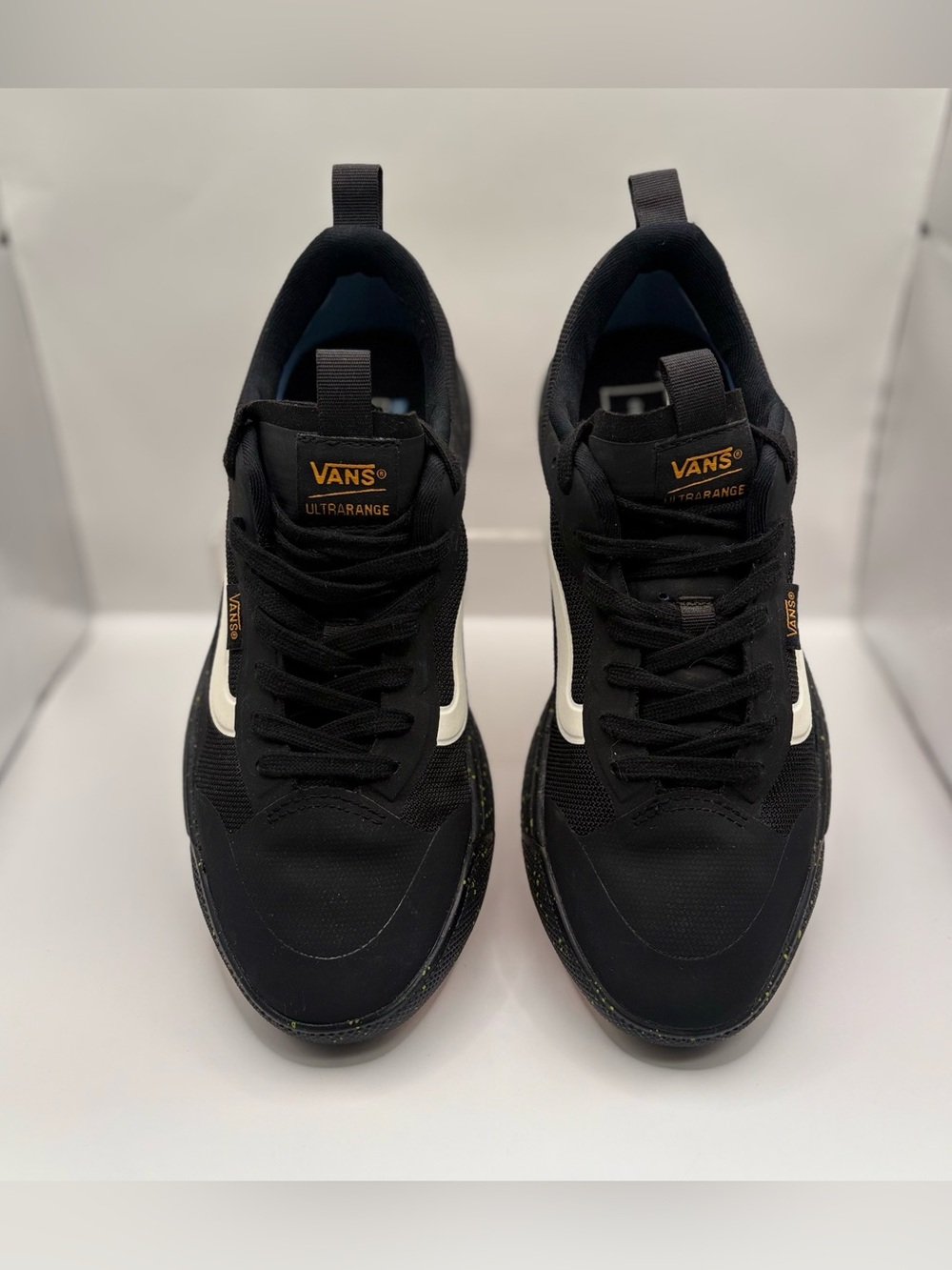 Vans Ultrarange Men's Black with White Side Stripe Sneakers